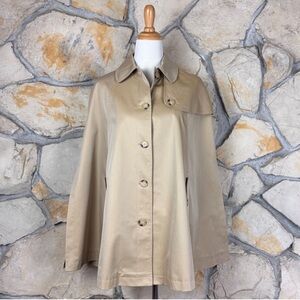 NWT Lauren Ralph Lauren Trench Cape Vintage Khaki |  S-M